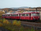 798 766, 998 800, 798 652, 798 752 am 31.10.2025 in Wernigerode; im Hintergrund der Brocken.