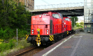 203 112-8 vor 203 114-4 von WFL am 9.8.2021 in Dresden-Friedrichstadt.