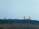 Blick auf den Brocken von Wernigerode aus.