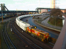 Thyssen Krupp Lok 602 (275 602) am 27.2.2021 in Duisburg, Werksbereich Schwelgern, bei der Kalkzustellung
