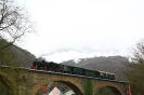 Der Sonderzug auf dem Viadukt Bad Tönisstein.