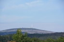 Blick zum Brocken von Wernigerode aus am 14.07.2020