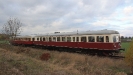 Esslinger Triebwagen 301 035-1 und 301 042-7 am 9.11.2019 zwischen Salzgitter Bad und Klein Mahner.