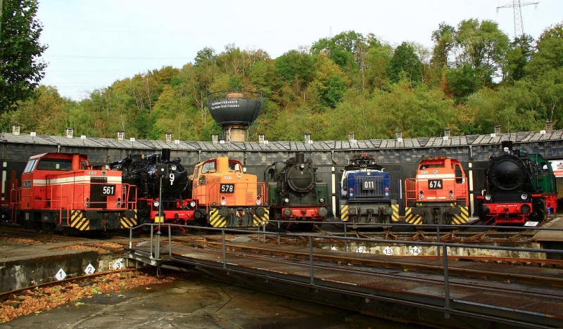 Vom 15.bis 23.9.2018 fanden im Eisenbahnmuseum Bochum-Dahlhausen die Zechenbahntage zum Ende des Steinkohlenbergbaus statt.