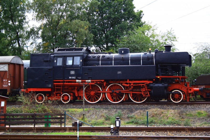 66 002 am 22.9.2018 im Eisenbahnmuseum Bochum-Dahlhausen.