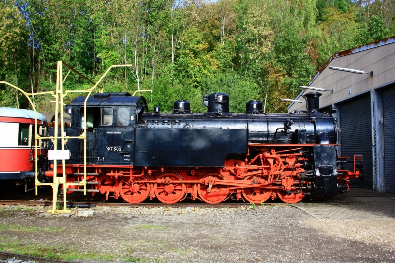 97 502 am 22.9.2018 im Eisenbahnmuseum Bochum-Dahlhausen.